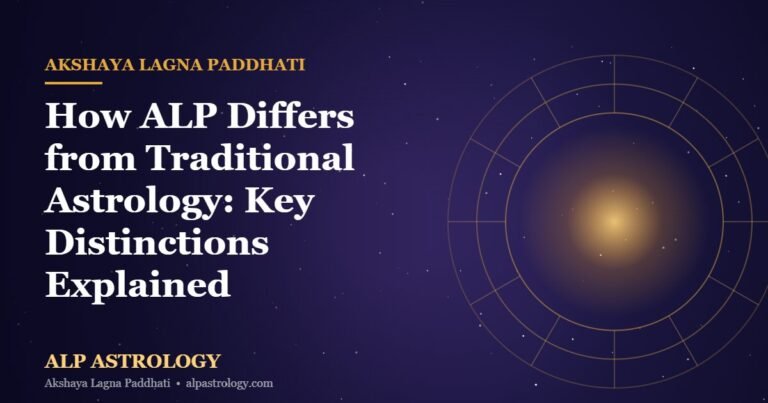 ALP Astrology cosmic zodiac thumbnail for How ALP Differs from Traditional Astrology: Key Distinctions Explained