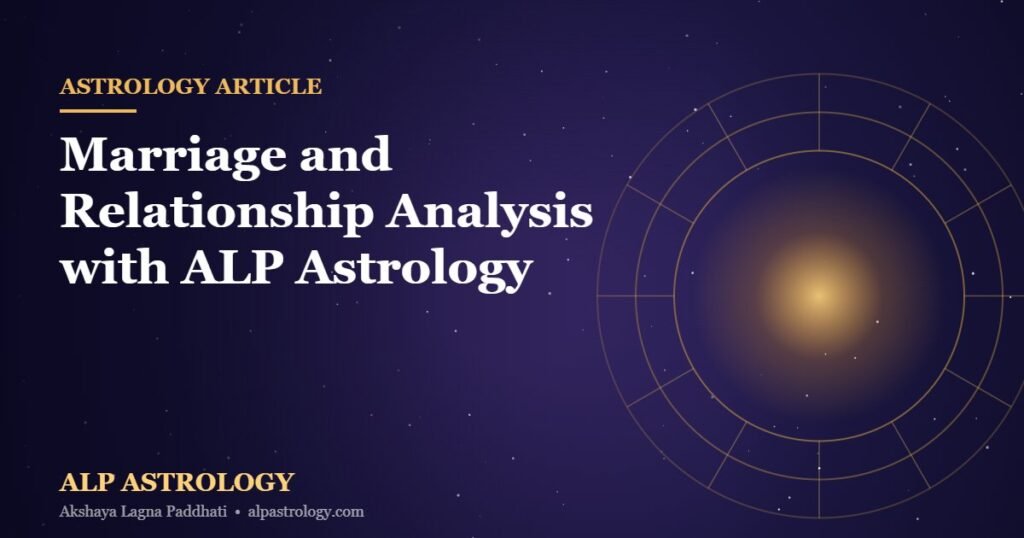 Marriage matching astrology guidance from ALP Astrology - relationship analysis thumbnail