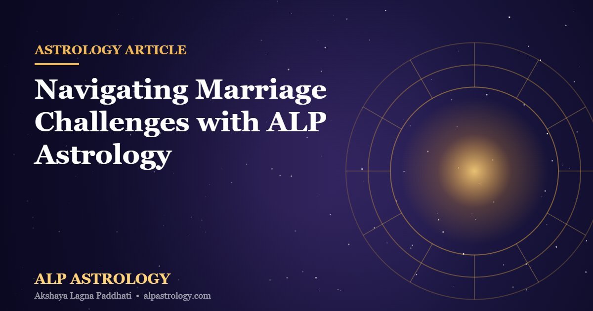 ALP Astrology cosmic zodiac thumbnail for Navigating Marriage Challenges with ALP Astrology