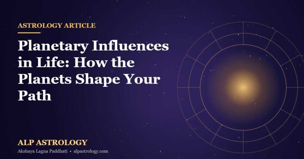 Planetary influences astrology guidance from ALP Astrology - planets and life path thumbnail