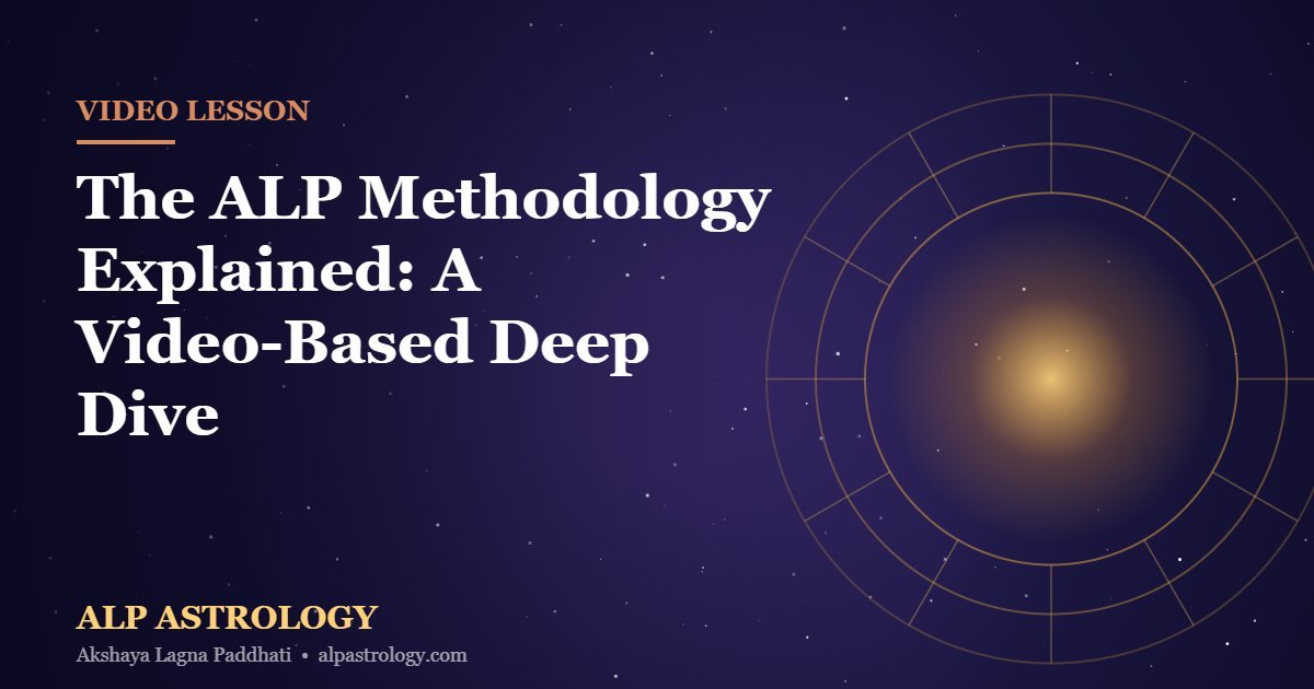 ALP Astrology cosmic zodiac thumbnail for The ALP Methodology Explained: A Video-Based Deep Dive