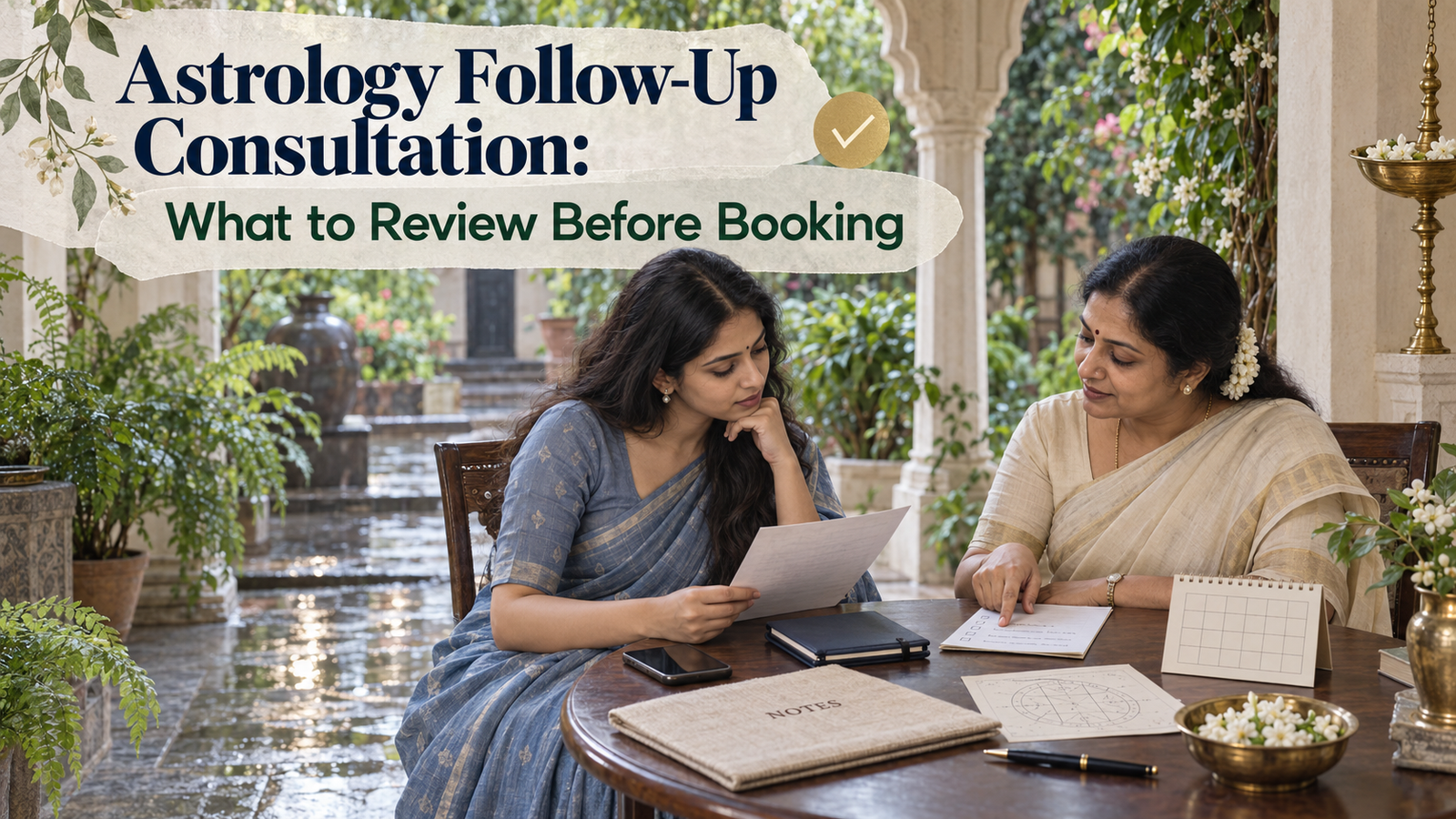 Planning an astrology follow-up consultation? Review earlier notes, changed circumstances, unanswered questions and booking terms before arranging a session.